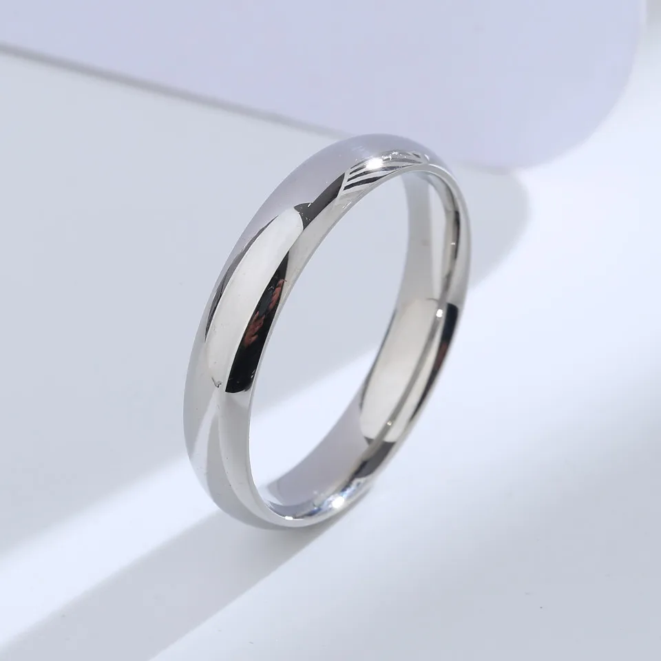 Silver ring for women men wedding