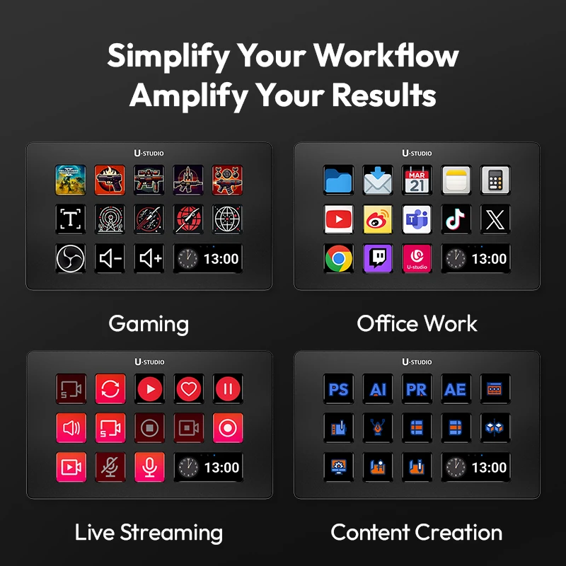 Ulanzi D200 Visual Keyboard for Live Streaming