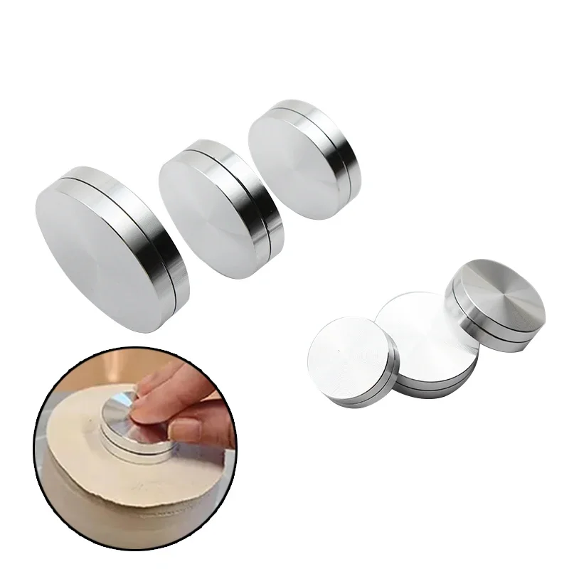 Pottery Tools 30mm-60mm Dining-Table Bearing Rotary Disc Mini Pottery Wheel Metal Rotating Stabilizer DIY Ceramic Handicraft Cake Baking Tools