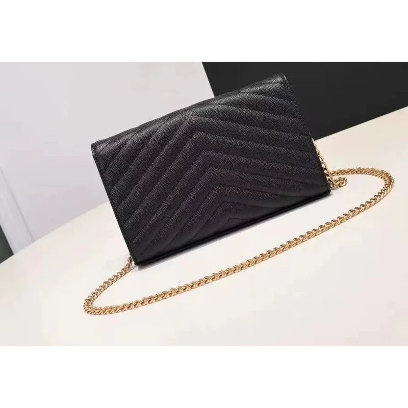 Luxury Brand Women's Cowhide Shoulder Bag Crossbody Y2k Chain Style Handbags for Women Casual High-quality Versatile Messenger