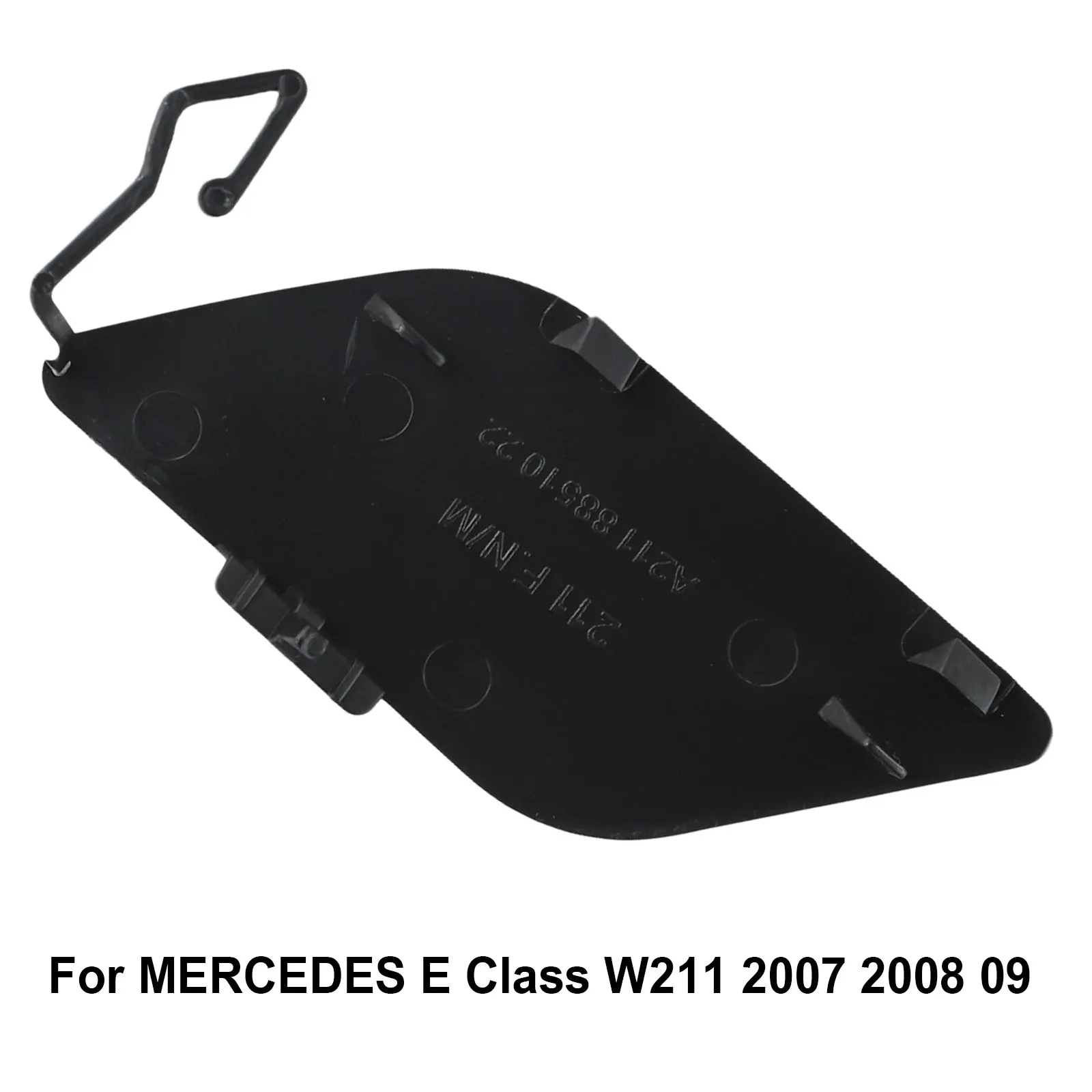 

1Pcs Car Front Former Bumper Tow Hook Cover Cap Hook Eye Cover Gloss Black Fits For MERCEDES E Class W211 2007 2008 2009