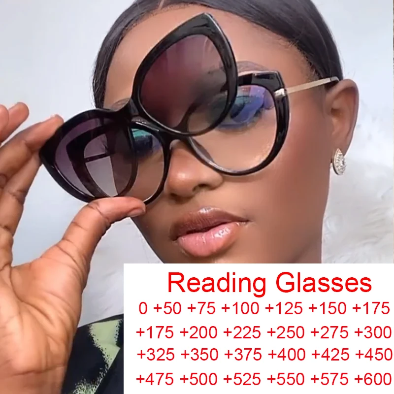 PolarSpex Occhiali Da Sole Cat-eye Polarizzati Oversize Per Donna - Lenti TAC 100% UV, Montatura Leggera, Disponibili In 15 Colori, Con Custodia