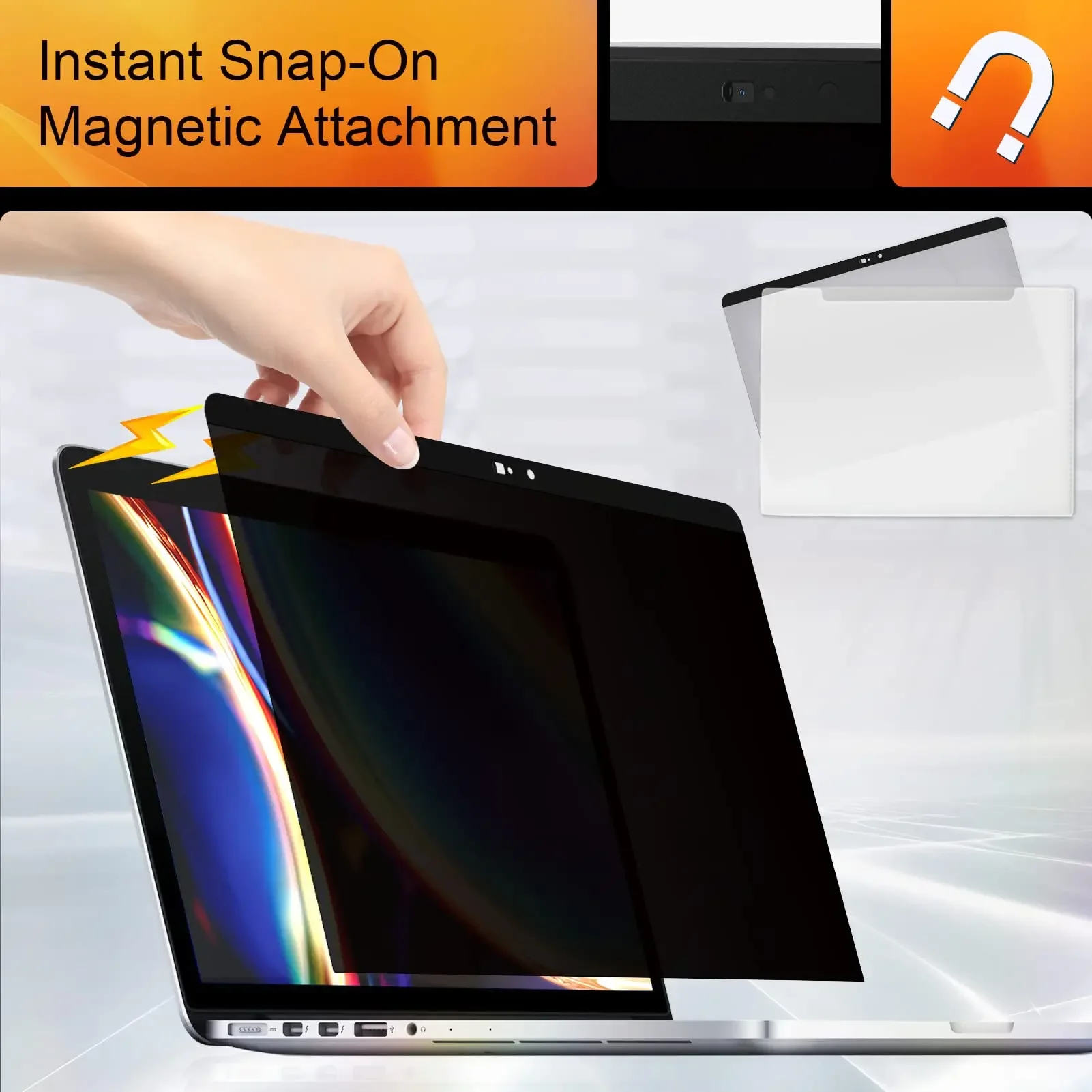 

Magnetic Privacy Screen Protector For Macbook Air 13 15 M1 M2 Pro 14 16" 2023 Privacy Protection Filter Anti-spy Anti-peep Film