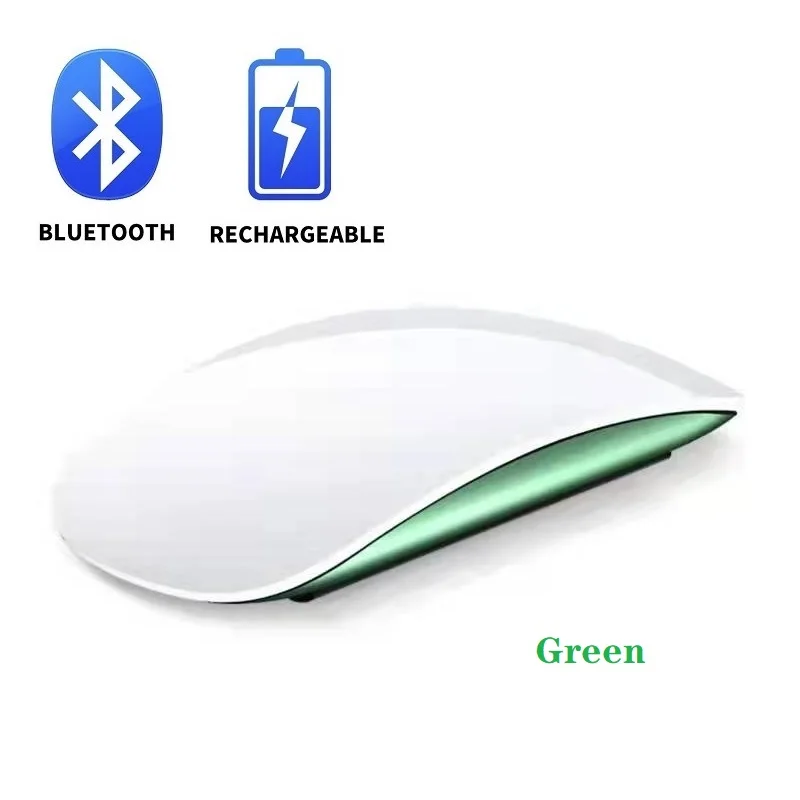 best wireless mouse Bluetooth Mouse Wireless Mouse Rechargeable Silent Multi Arc Touch Mice Ultra-thin Magic Mouse For Laptop Ipad Mac PC Macbook white wireless mouse Mice