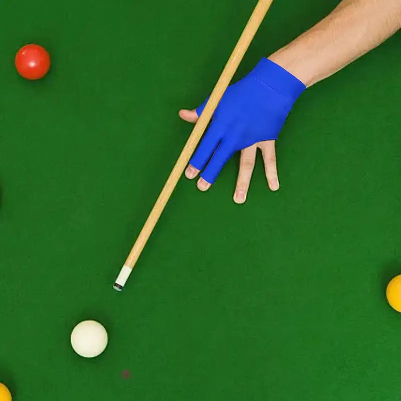 

Профессиональные перчатки для бильярда с тремя пальцами, дышащие эластичные перчатки для бильярда с тремя пальцами, один комплект