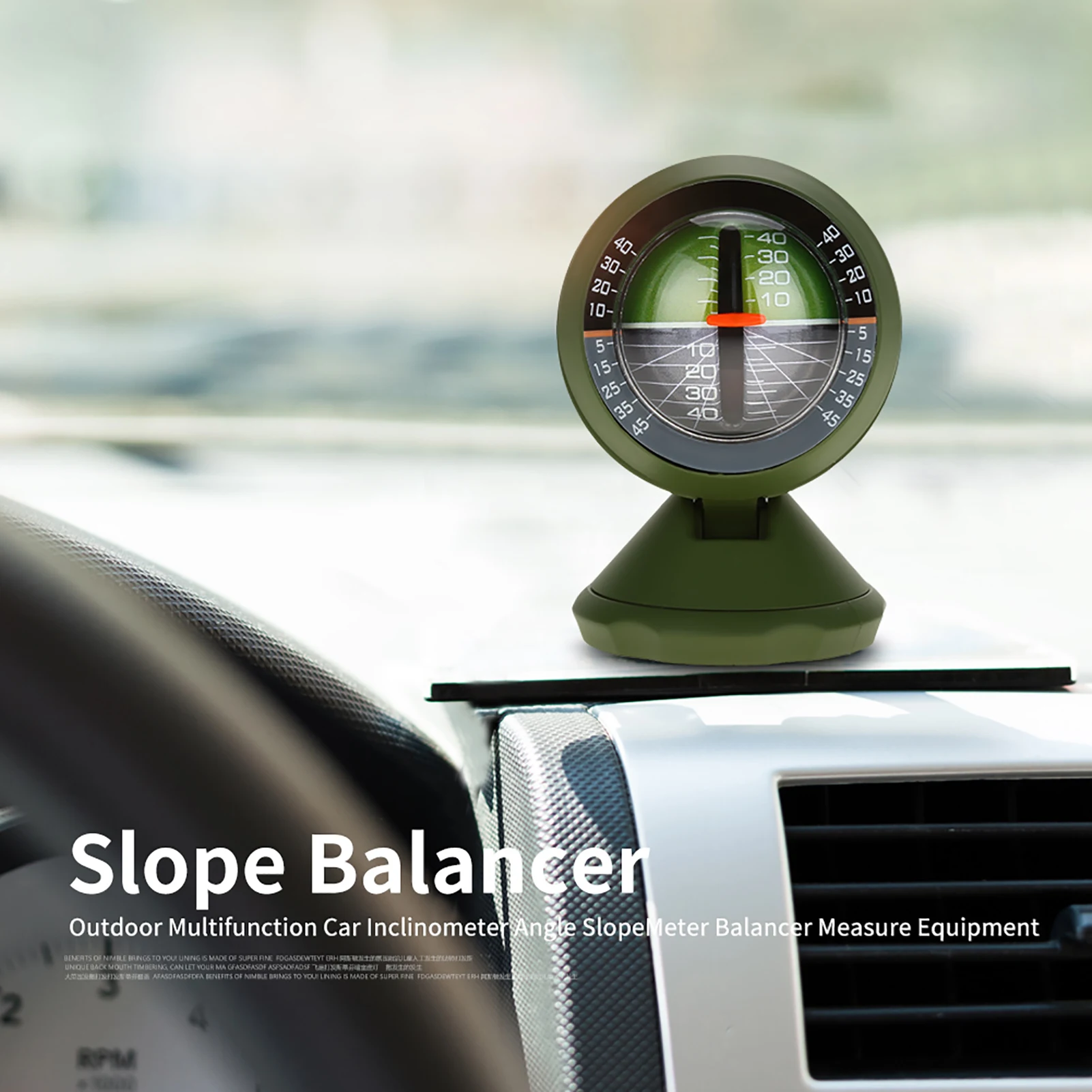 Car Inclinometer Equipment Outdoor Multifunction Angle Slope Meter Balancer Measure Equipment car inclinometer