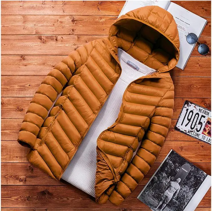 2022 Winter Jacket Men Warm Cotton Padded Parkas Solid Thick Outwear Casual Male Coats