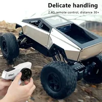 Alloy RC Car Pickup High Speed Shock Absorption 4WD Offroad Climbing Handle Car Boy Toy 2