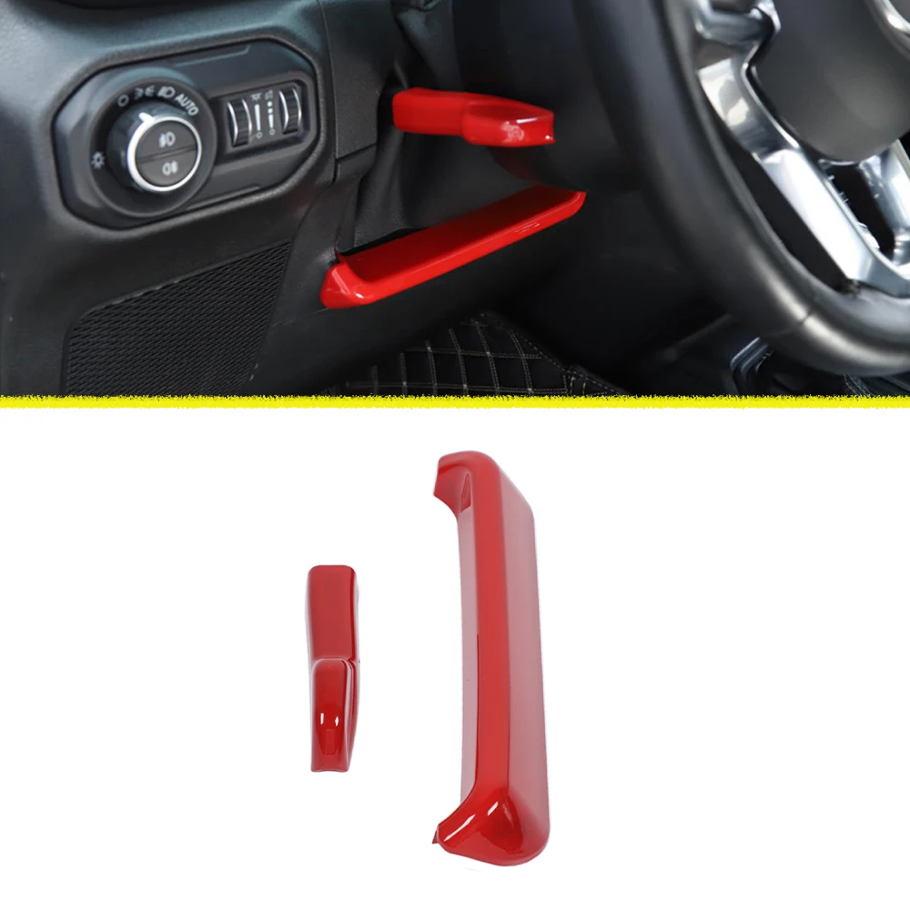 

Регулировка высоты руля декоративная отделка наклейка 2018-2023 для Jeep Wrangler JL Gladiator JT неограниченный ABS автомобильные аксессуары