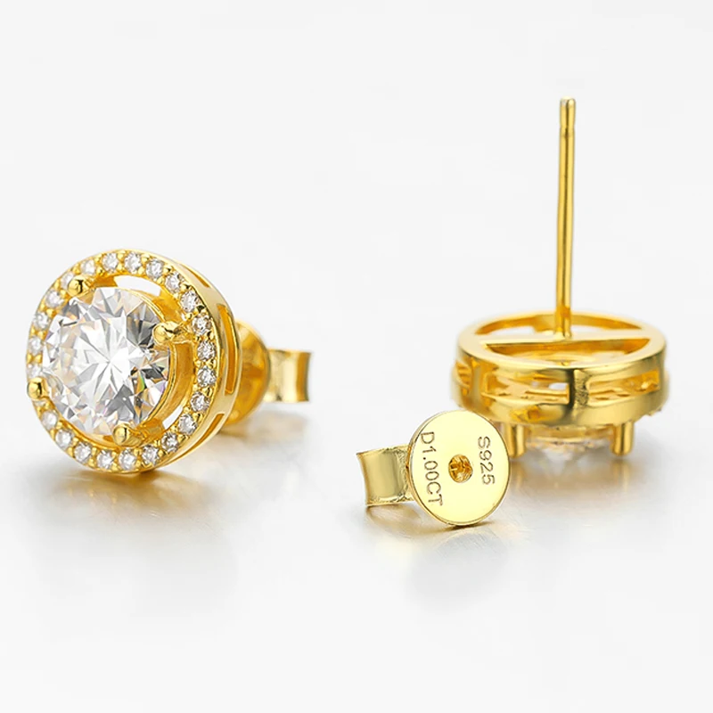 Smyoue Moissanite Stud Earrings - Gift Box