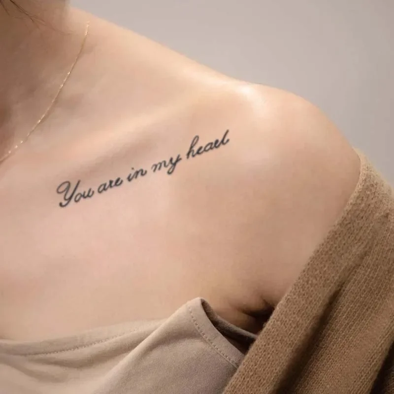 Sentence pattern, lasting 1-2 weeks waterproof, temporary tattoo stickers, realistic semi-permanent fake tattoos for the arms 2