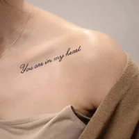 Sentence pattern, lasting 1-2 weeks waterproof, temporary tattoo stickers, realistic semi-permanent fake tattoos for the arms 2