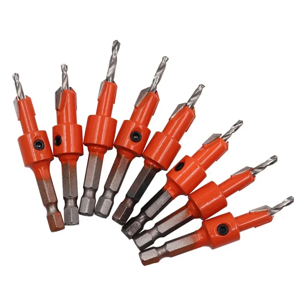 

1pc 1/4" Hex Shank Woodworking Countersink Drill Bit Router Bit Screw Extractor Remon Demolition For Wood Milling Cutter