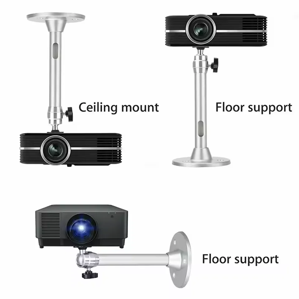 360&deg; Rotatable Aluminum Projector Bracket for HY300 HY320 Portable Projector Beamer Holder projector bracket