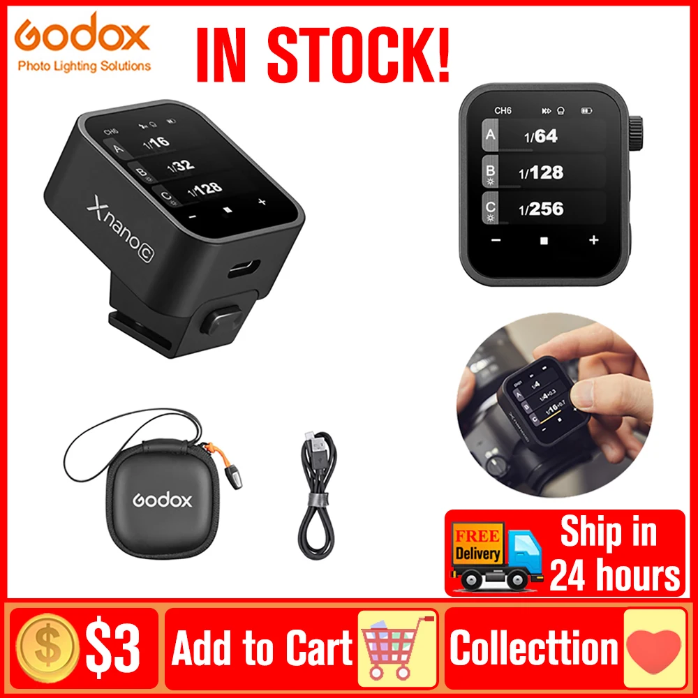 Godox X3 X3-C X3-N X3-S X3-F X3-O Flash Trigger TTL HSS Transmitter Touch Screen Trigger for Canon Nikon Sony Fujifilm Olympus