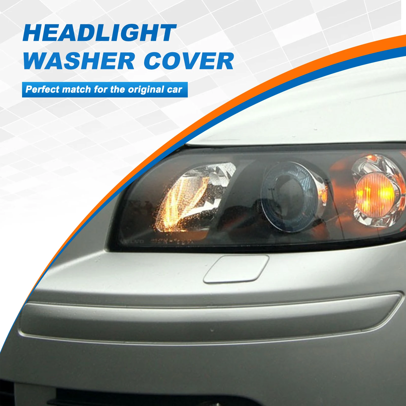 Front Bumper Headlight Washer Cover For VOLVO S40 V50 2005-2007
