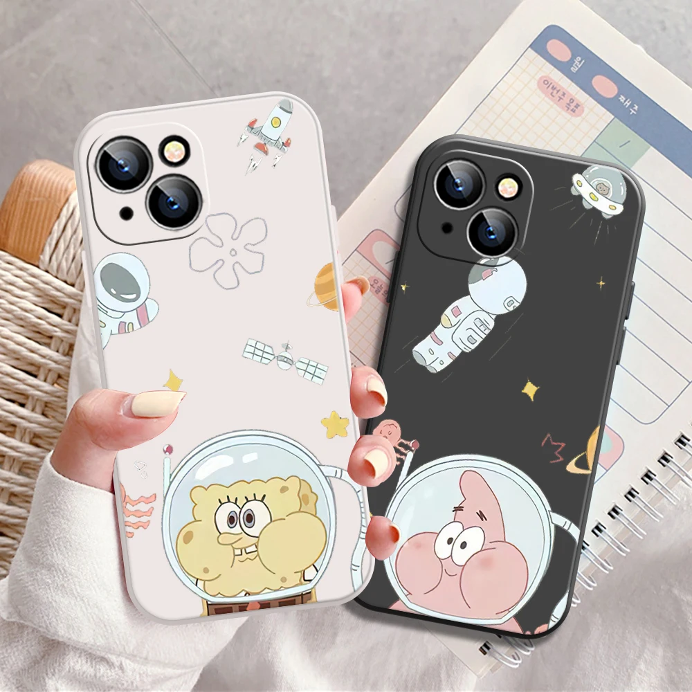 Cute Astronaut Spongebob Case For iPhone 1