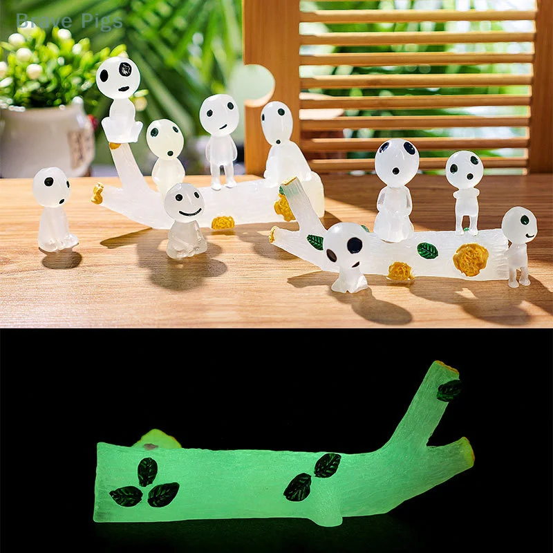 Micro-landscape Decoration Princess Mononoke Glow-in-the-dark Tree Elf Luminous Alien Doll Hand