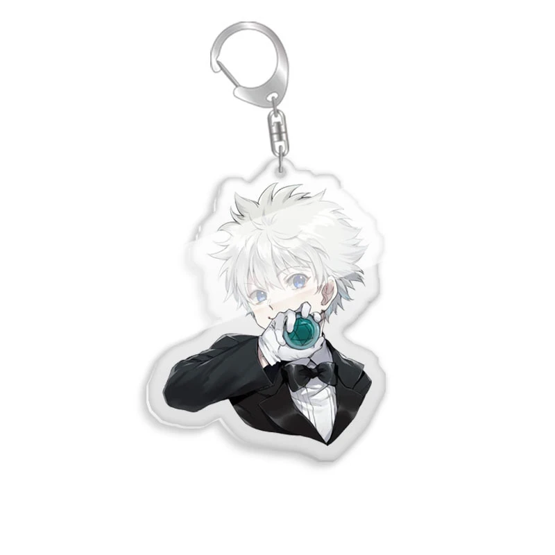 HunterxHunter Gon Freecss Cartoon Acryl Schlüsselanhänger Killua Zoldyck Anhänger Kurapika Schlüsselanhänger Hisoka Bag Tag Trendy Collection – Detail 7