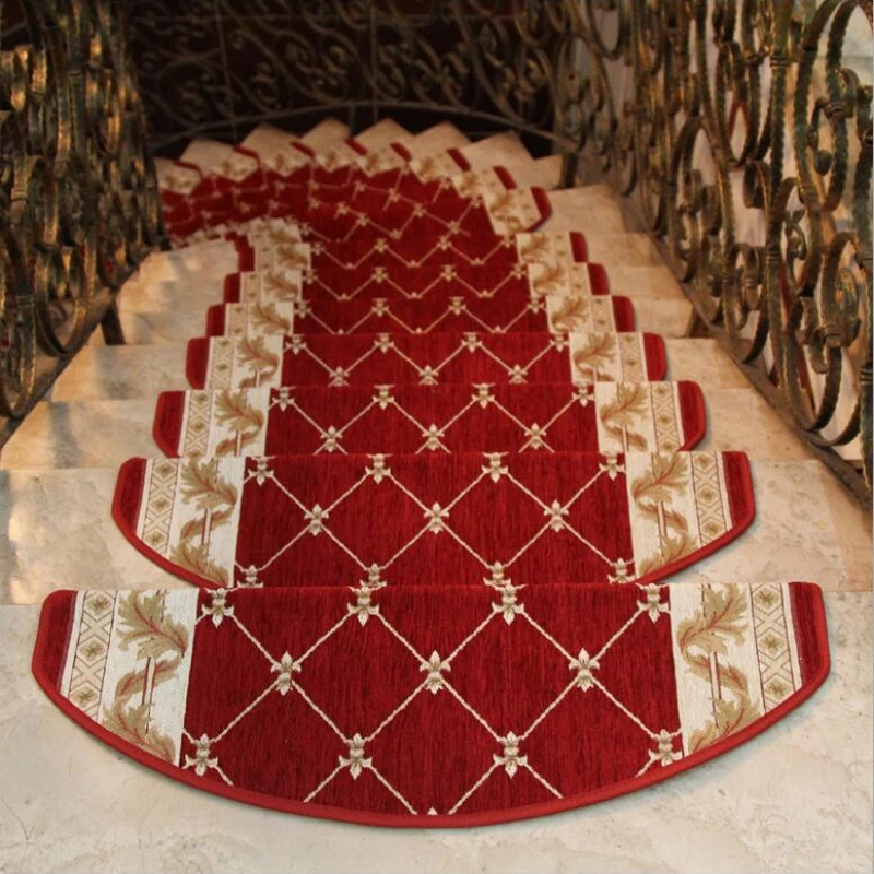 1Pieces/13 Pieces / Sets of Non-slip Stair Treads, Staircases, Rugs, Carpets on Steps, 24X74cm, Suitable for 25cm Wide Stairs 3