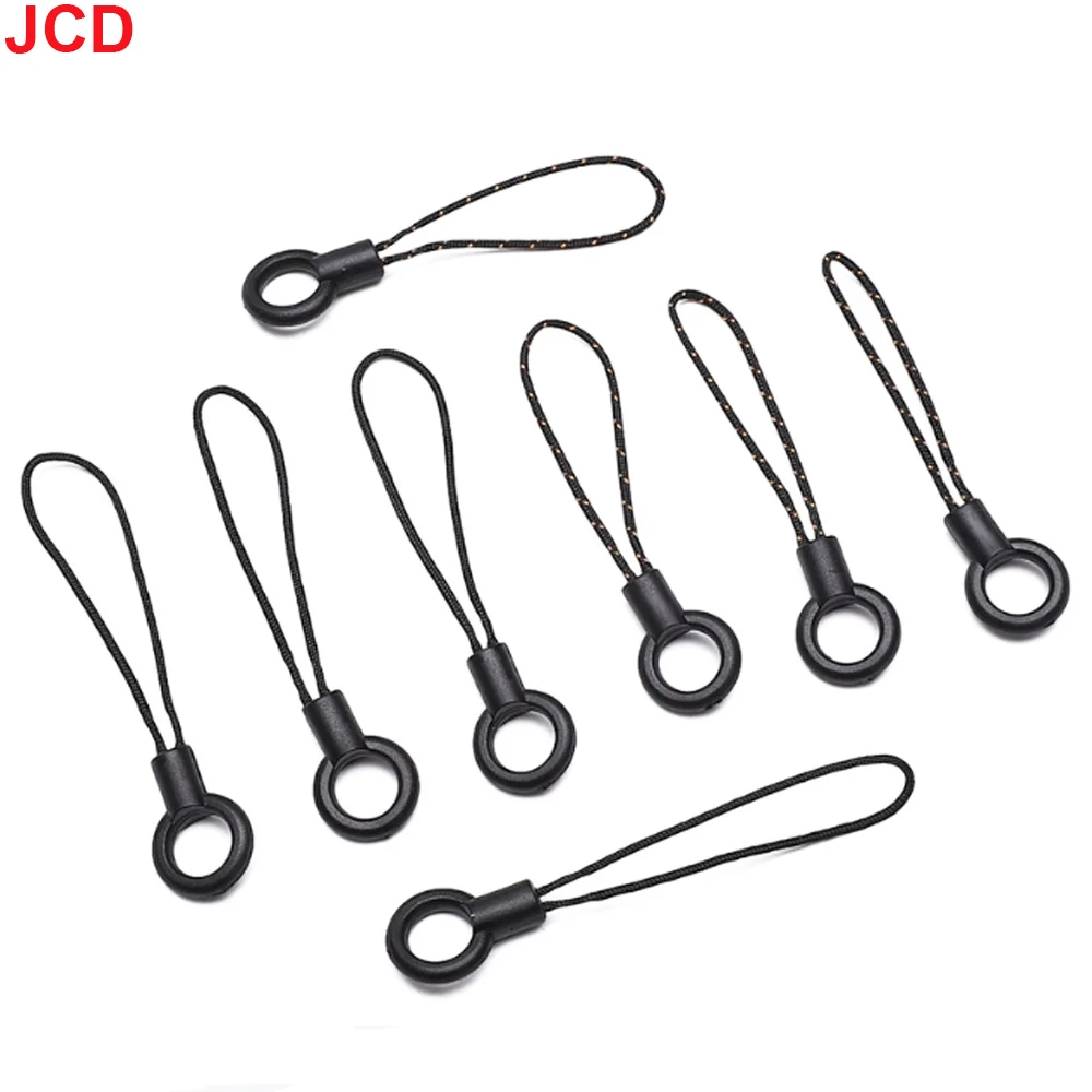 GORGECRAFT 100Pcs Cell Phone Split Ring Strap Anti-Lost 7.1x1