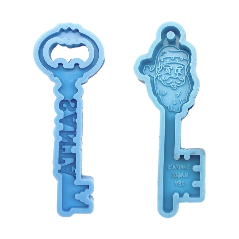 

DIY Keychain Resin Mold Silicone Mould DIY Christmas Theme for Key Resin M