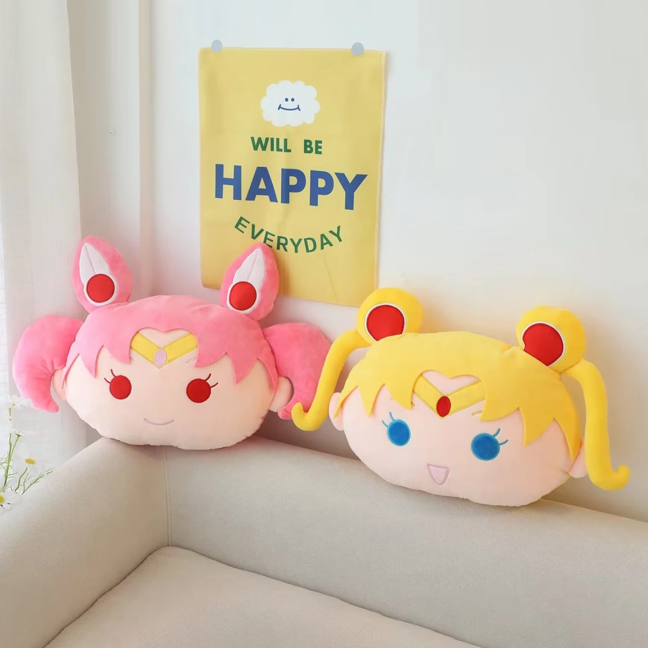 Plush Toys Anime Sailor Moon Plush Pillow Kawaii Tsukino Usagi Chiba Mamoru Stuffed Doll Girlish Gifts Birthday Present