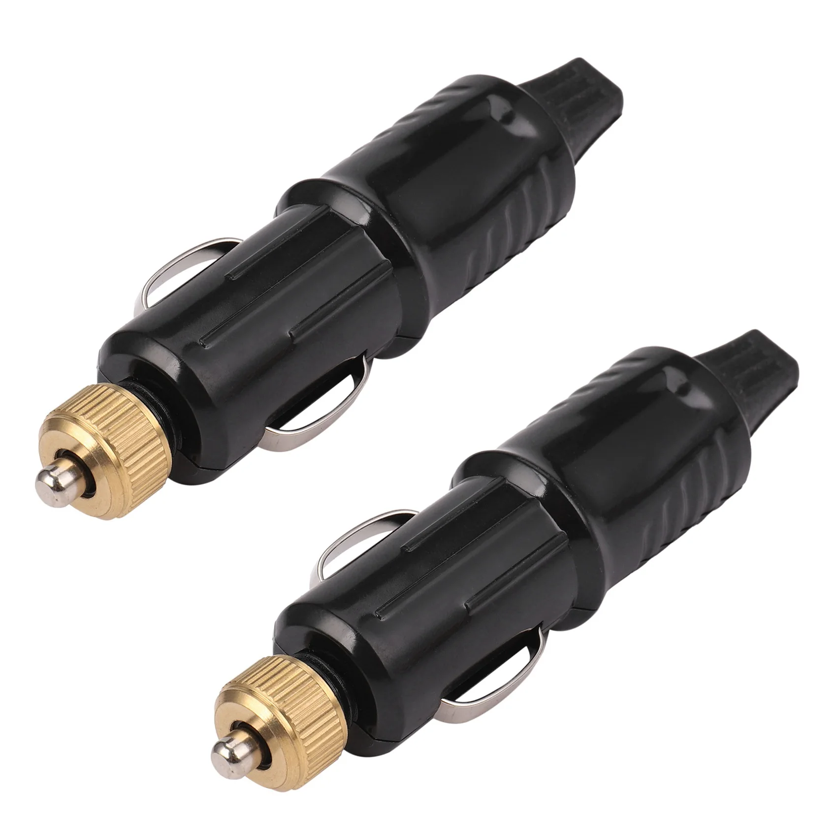 NEW-2X 12/24V 교체용 자동차 시가 라이터 소켓 플러그 어댑터 + 퓨즈 세트