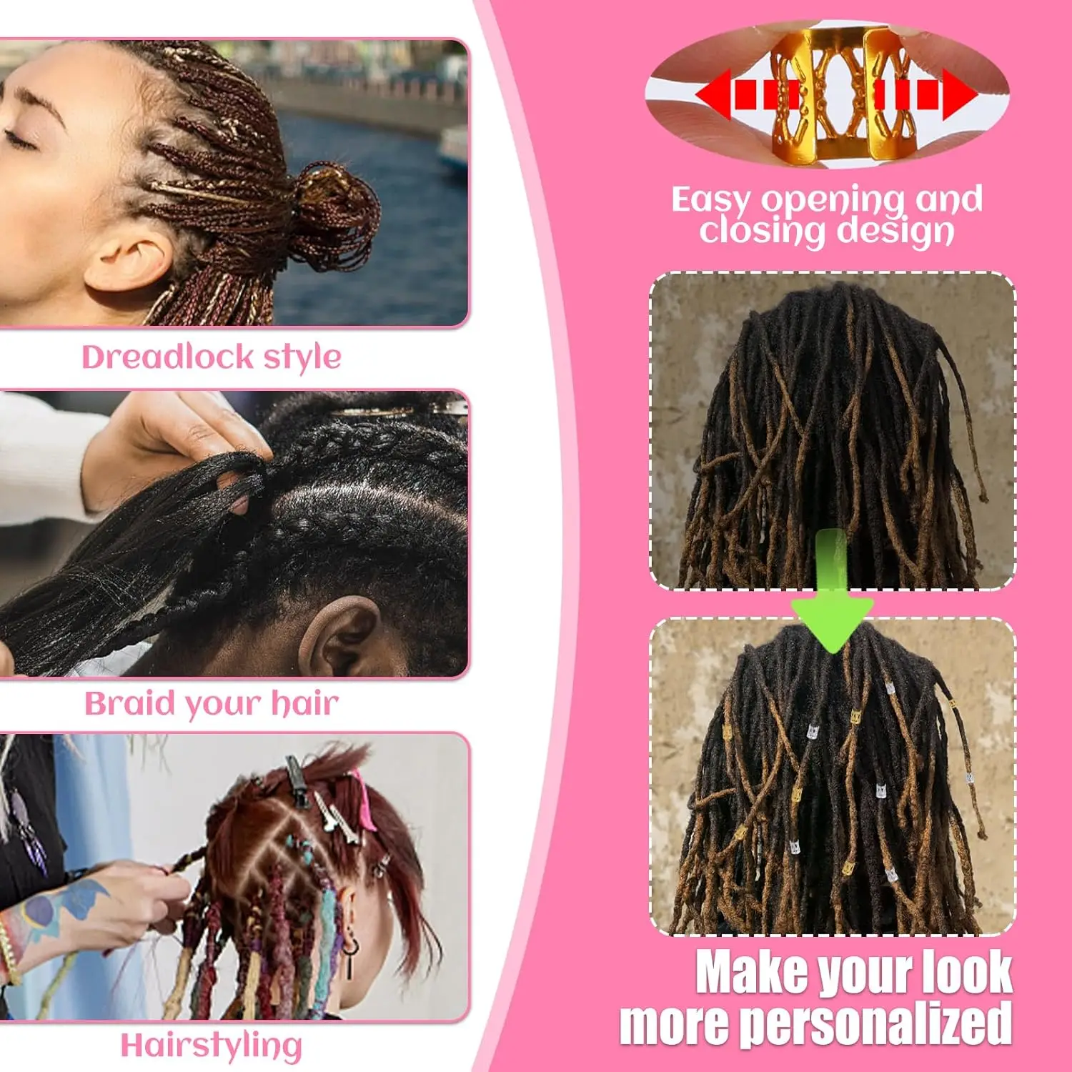 Premium Dreadlock and Hair Braiding Crochet Hook Kit - Versatile and Precise Tools