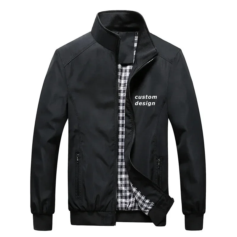 Custom Design Support Customization Diy Logo Man Coats Jackets Fashion Leisure High Street Spring Autumn Men Jacket Coats 2