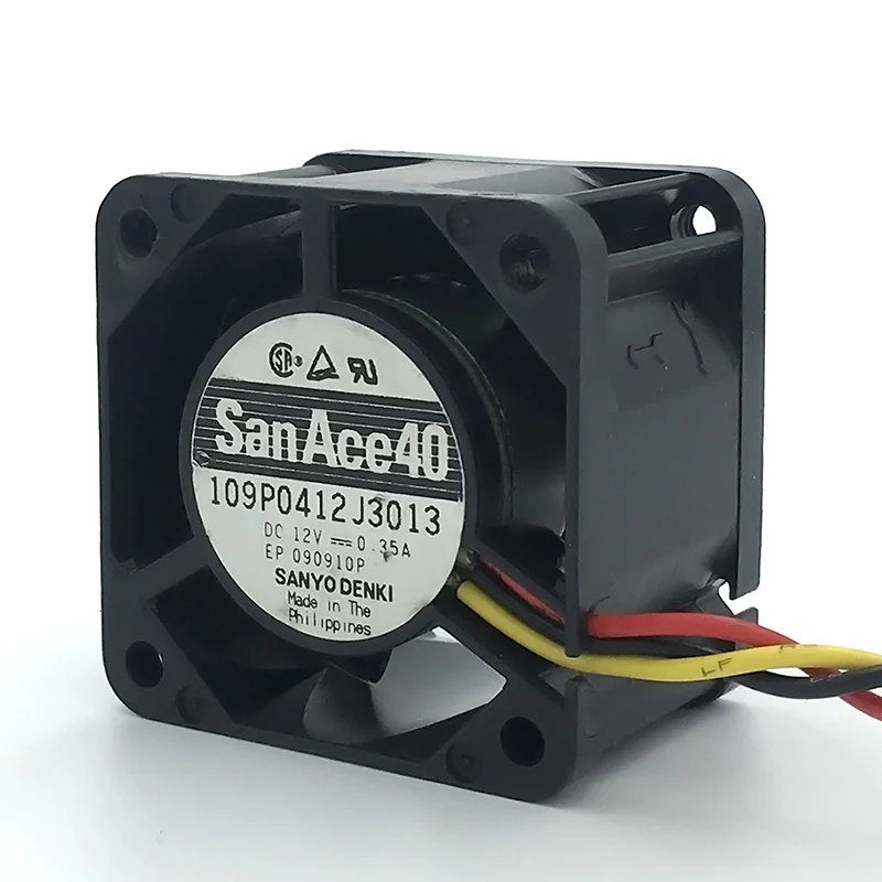 

5pcs New San Ace 40 4cm server fan 4028 40*40*28mm 12V 0.35A Server case cooling fan 109P0412J3013 with 3pin