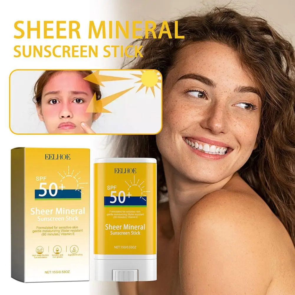 

Sunscreen in Bar Blocker Matte Sun Stick Moisturizing Protector UV Solar Non Greasy Whitening Products Korean Cream SPF50+ P4G6