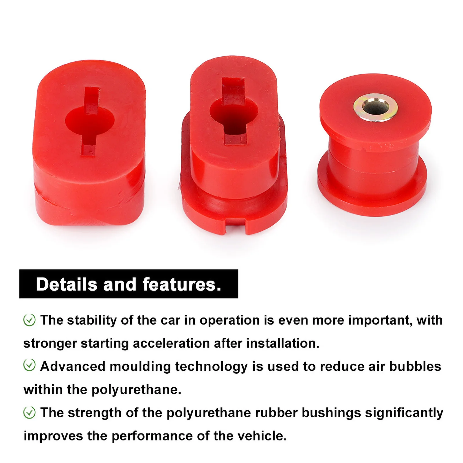 CNSPEED Dog Bone Insert Engine Mount Bushing for VW Golf MK4 R32 for Audi A3 S3 TT Seat Leno Toledo Skoda Octavia engine mount insulator