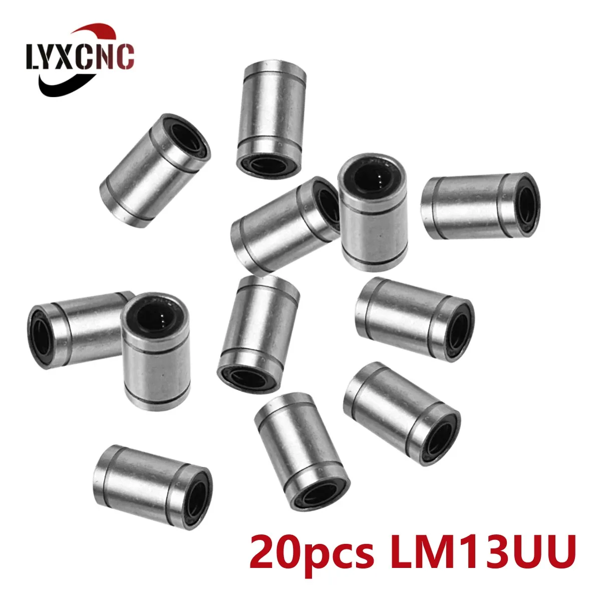 

20PCS LM13UU Linear Bearing Linear Bushing 13mm Rods Linear Rail Linear Shaft Parts DIY CNC 3D Printer
