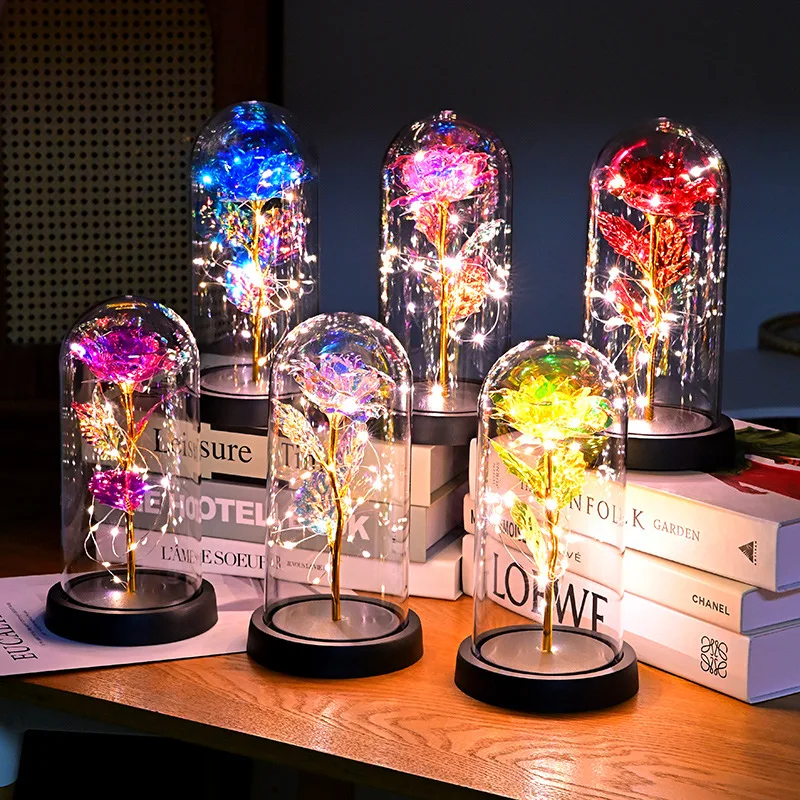 Rose LED Lampe Valentinstag Geschenke Ornament für Freundin Frau Überraschung Geschenk Party Supplies Hochzeit Dekoration Home Decor