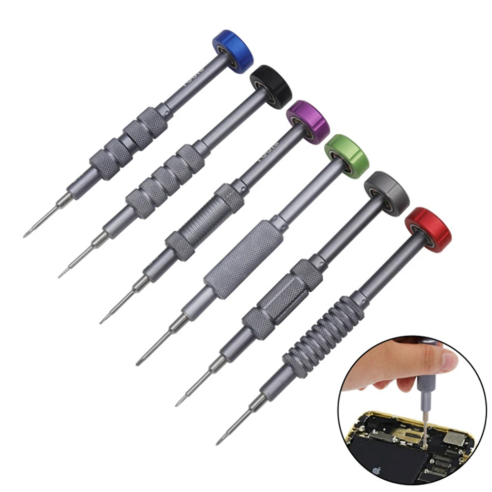 

6 In 1 S2 Screwdrivers Kits Set Phillips Hex Bit For Mobile Phone Repair Disassemble Bolt Driver Disassembly Precision Open Tool