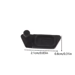 Universal Charging Port Dust Cover Protector - Anti - Dust Rubber Cap (Black)