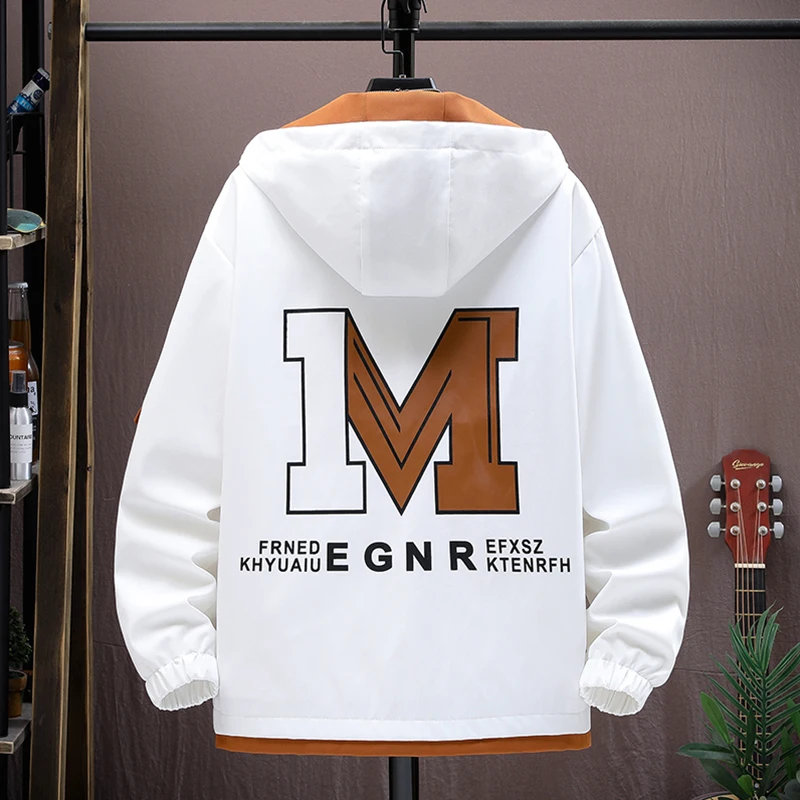 New Men's Hooded Jackets 2025 Spring Autumn Casual Loose