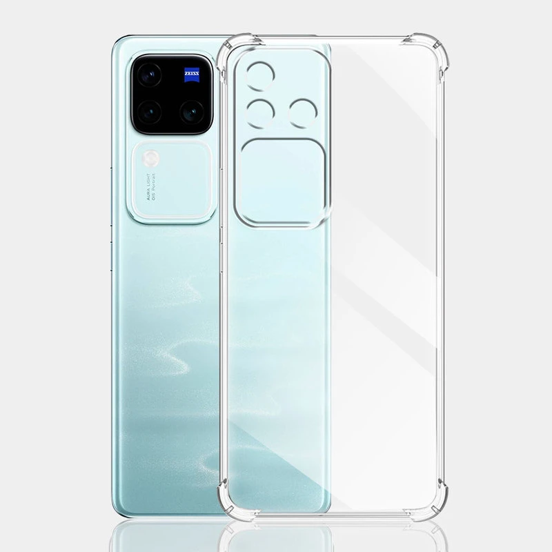 Shockproof Clear Silicone Soft Phone Case - Durable Back Cover s