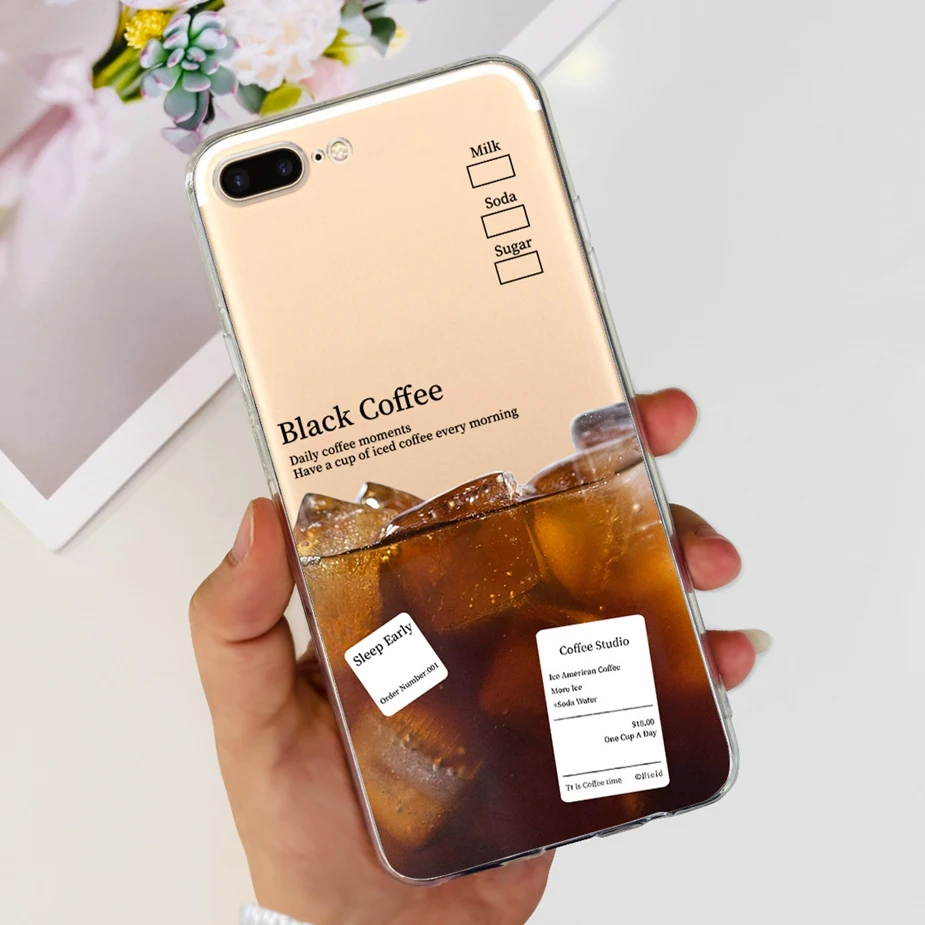 Cute Painted Clear Silicone Soft TPU Phone Case
