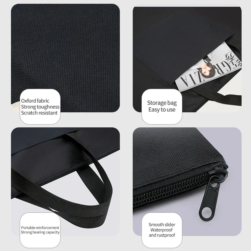 A1 Waterproof Oxford Fabric Painting Board Bags Large Capacity Simple Bag Black Artist Students Drawing Painting Art Supplies 4