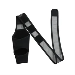 Breathable Adjustable Dog Leg Protector - Elbow Guard & Wound Protection Sleeve - M (Black)