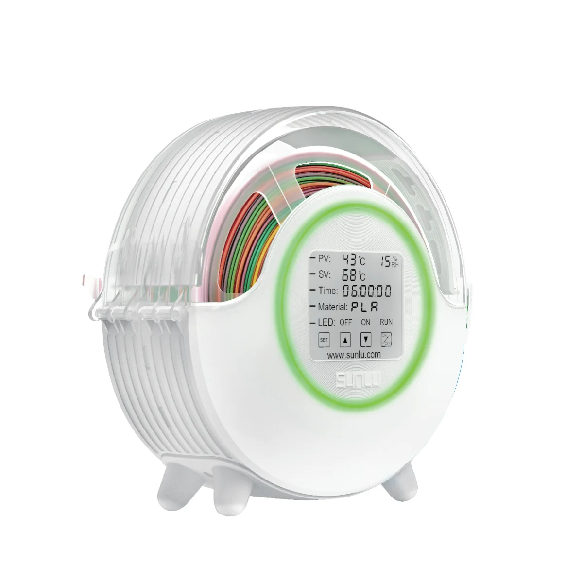 Sunlu S2 3Dフィラメントドライヤーボックス70 ℃ 加熱360 ° 均等に乾燥