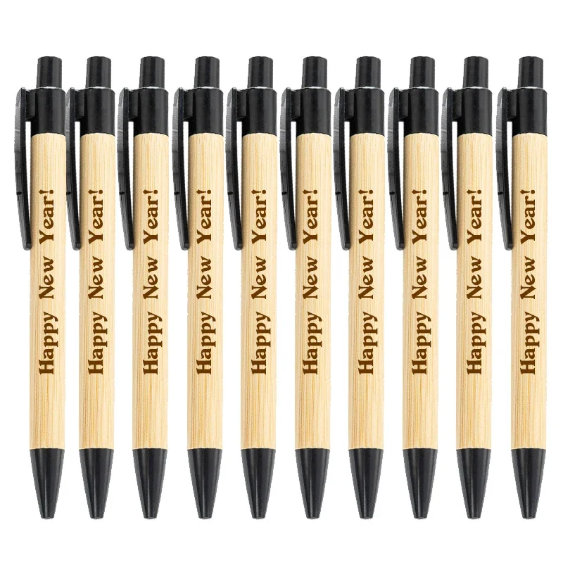 Ballpoint Pens 10-100Pcs Bamboo Personalized Stationery Office Supplies Gift