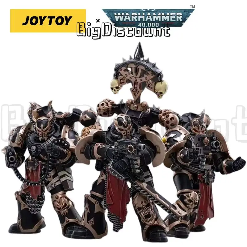 

[IN STOCK] 1/18 JOYTOY Action Figure (3PCS/SET) Black Legion Warband Anime Collection Model Toy Free Fast Shipping