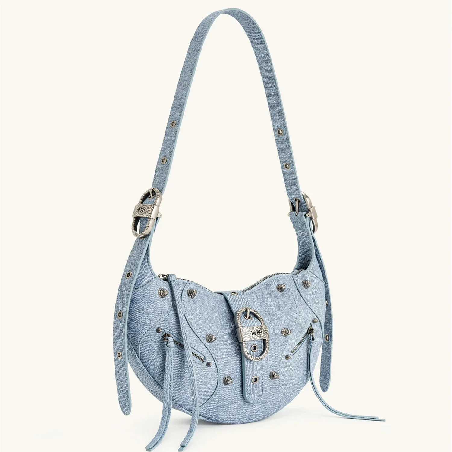 حقيبة كروس كرواسون من الجلد الشمعي من JW PEI - حقي...