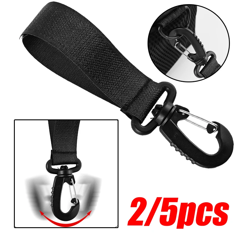 

5/2pcs Baby Stroller Hook Clip Aluminum Alloy Carabiner Cart Organizer Diaper Bag Shopping Pram Hook Hanger Stroller Accessories