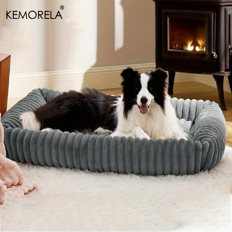 Orthopedic Plush Dog Bed Mattress For Medium And Large Dogs Pet_voghion.com