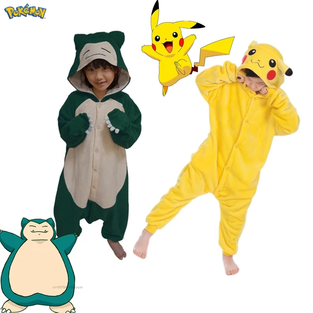 Pokemon Cartoon Hooded Macacões, Pikachu, Kawaii, Flanela, Quente, Pijama,  Onesie, Cosplay, Fantasia, Recém-nascido, Roupas de bebê - AliExpress