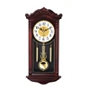 Creative Chinese Wall Clock Retro Living Room Silent Pendulum Swing Clocks Imitation Wood Quartz Clock Duvar Saati Gift FZ693 1